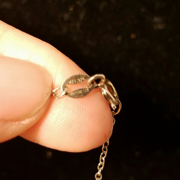 Silver necklace with diamond - Picture 4 of 7